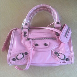 New Small Pink Bag purse with silver hardware